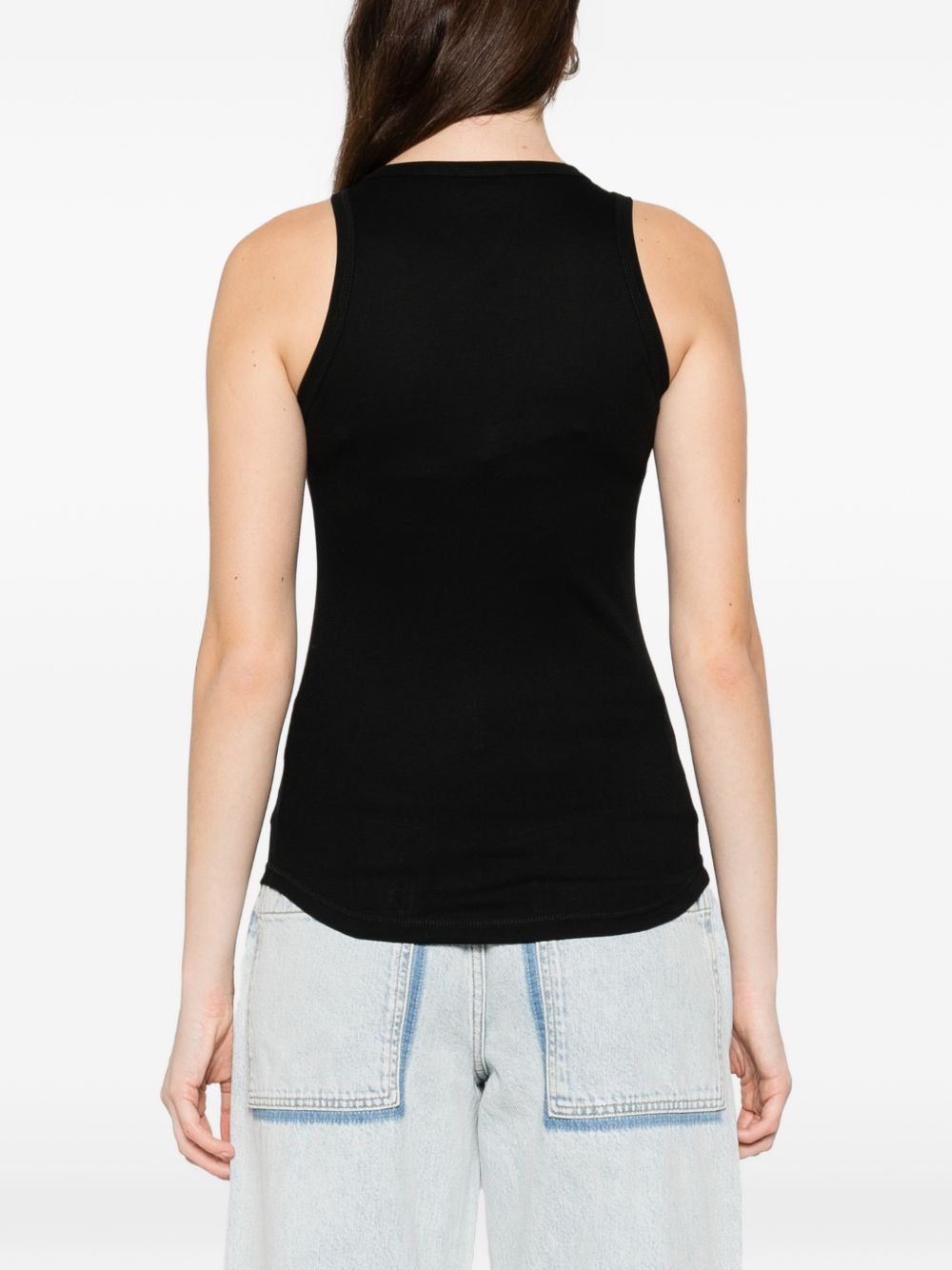 Sabina Cotton Racerback Tank — Black HERSKIND Top