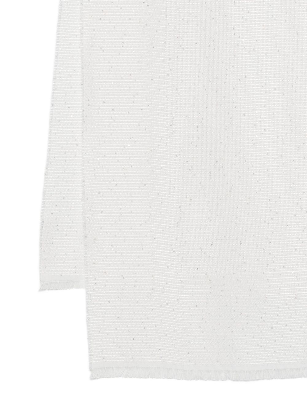 Emporio Armani White Wool Blend Scarf for Women