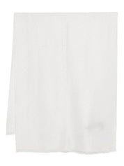 Emporio Armani White Wool Blend Scarf for Women