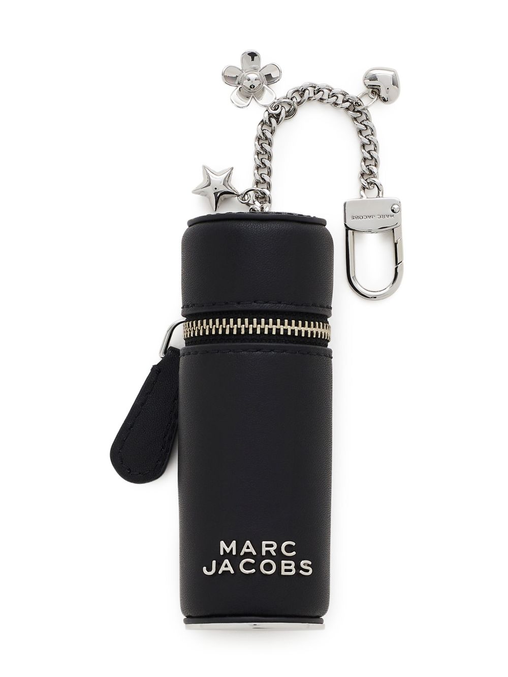 Marc Jacobs Black Leather Lipstick Case Charm