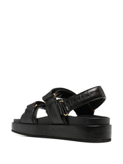 Tory Burch Sandals Black — Kira Sport Leather for Women