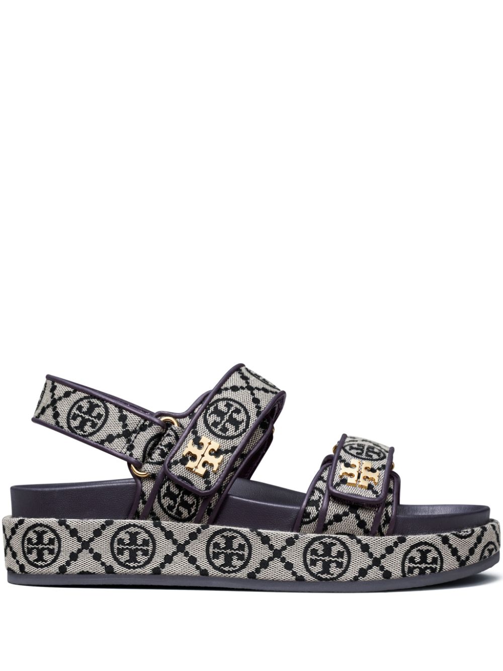 Tory Burch Sandals Blue — Kira Sport Leather Comfort