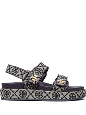Tory Burch Sandals Blue — Kira Sport Leather Comfort