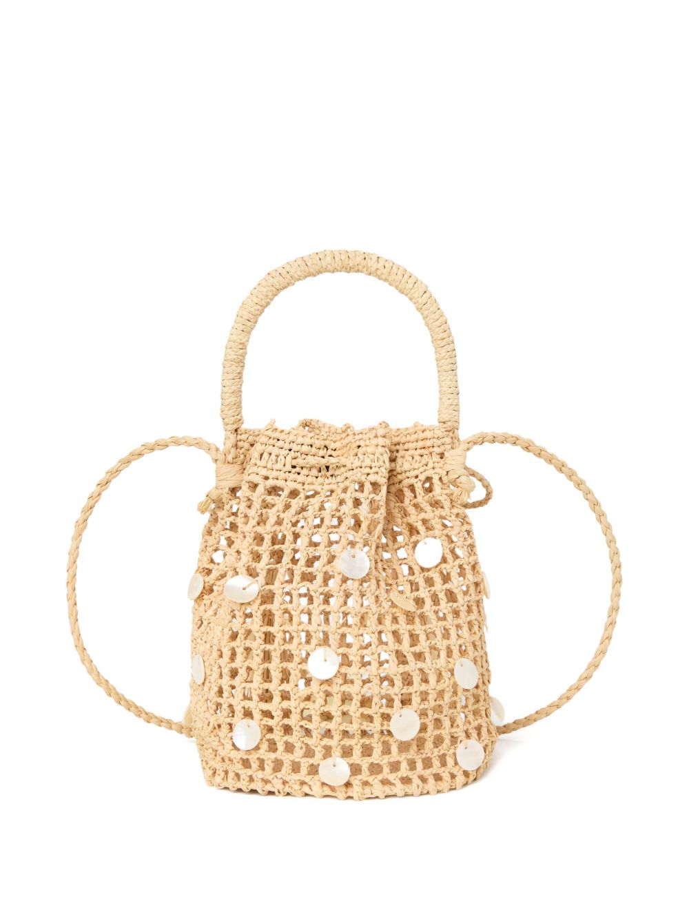 Alanui Beige Raffia Bucket Bag — Effortless Elegance