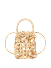 Alanui Beige Raffia Bucket Bag — Effortless Elegance