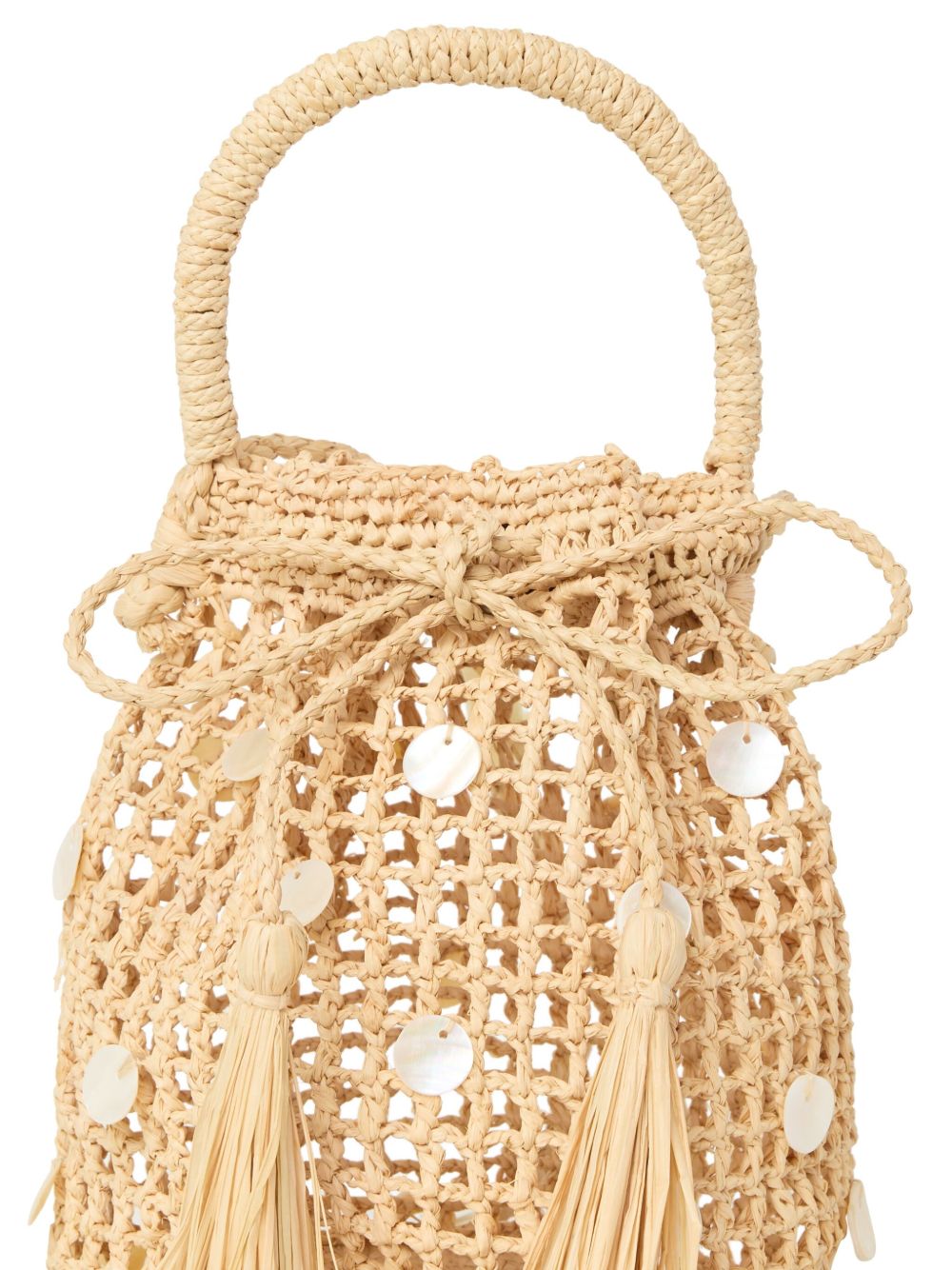 Alanui Beige Raffia Bucket Bag — Effortless Elegance