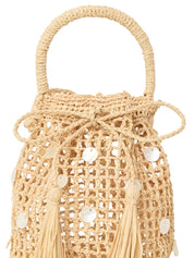 Alanui Beige Raffia Bucket Bag — Effortless Elegance