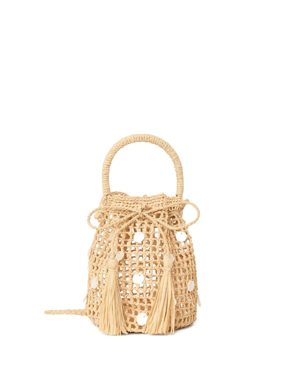 Alanui Beige Raffia Bucket Bag — Effortless Elegance