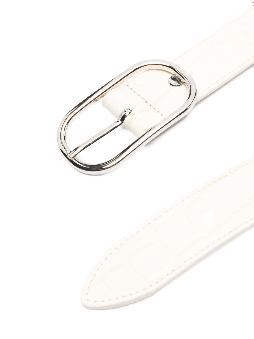 HERSKIND White Leather Belt — Hannah