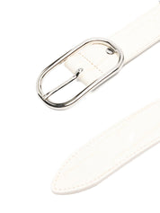 HERSKIND White Leather Belt — Hannah