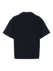 Jil Sander Blue T‑Shirts & Polos — Midnight Cotton Crew