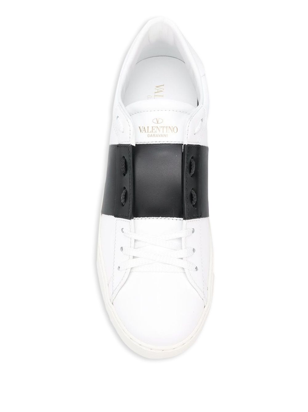 Valentino Garavani Sneakers Black — Leather Lace‑Up Comfort