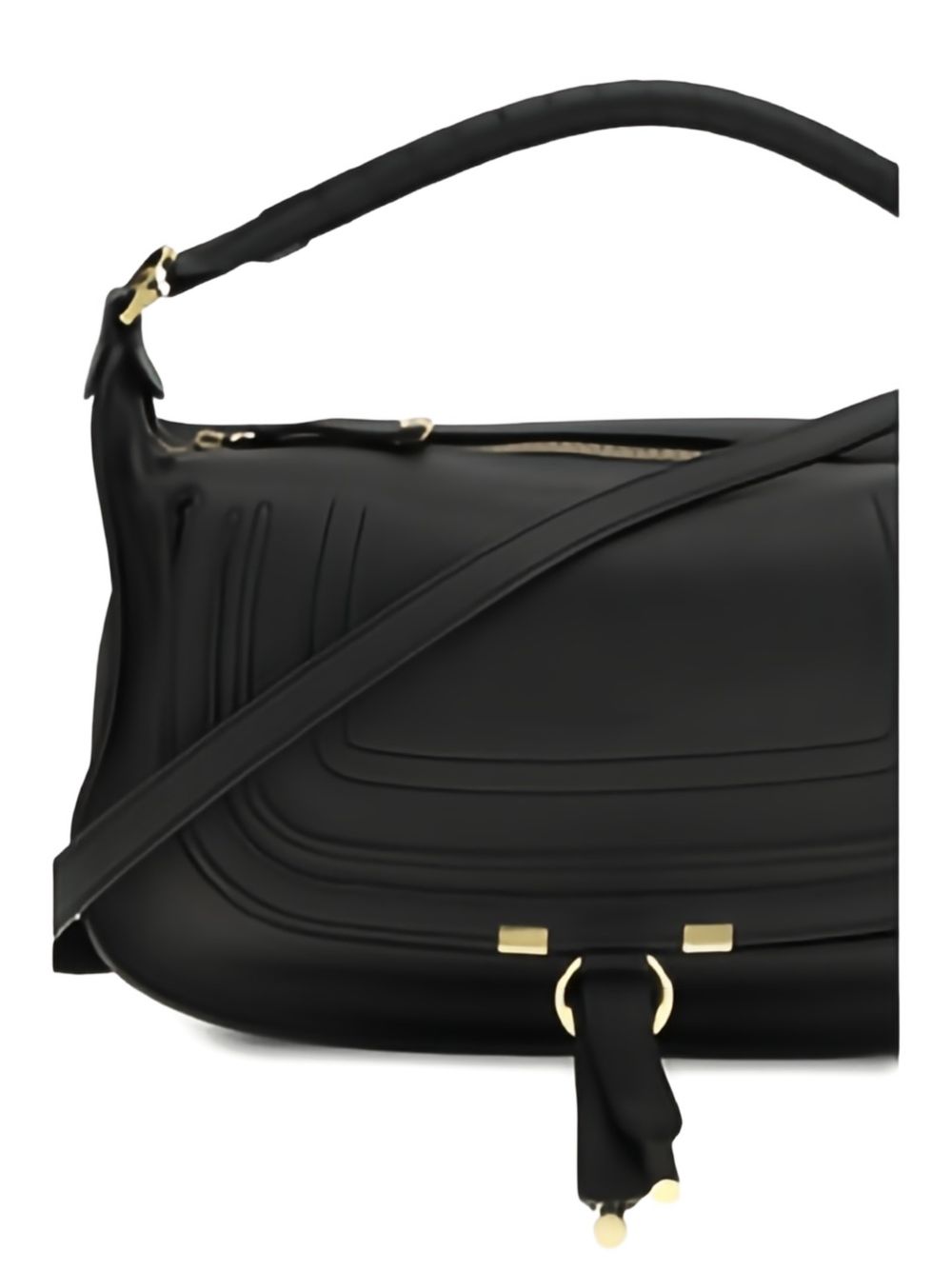 Chloé Marcie Shoulder Bag — Soft Black Leather