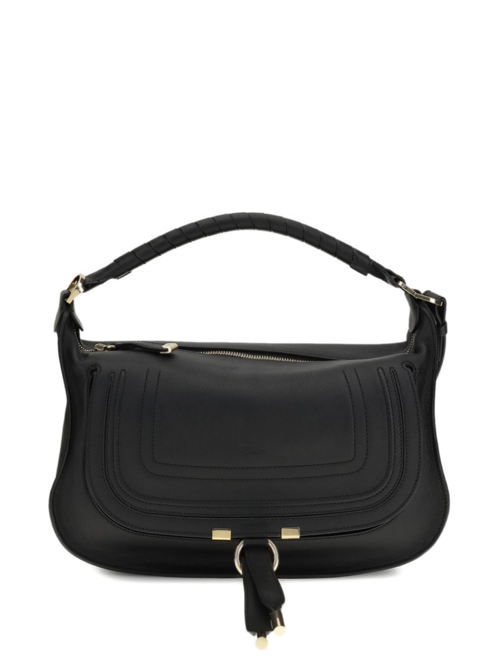 Chloé Marcie Shoulder Bag — Soft Black Leather