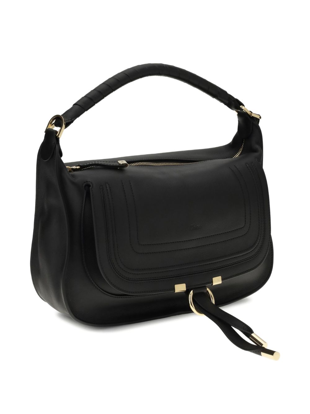 Chloé Marcie Shoulder Bag — Soft Black Leather