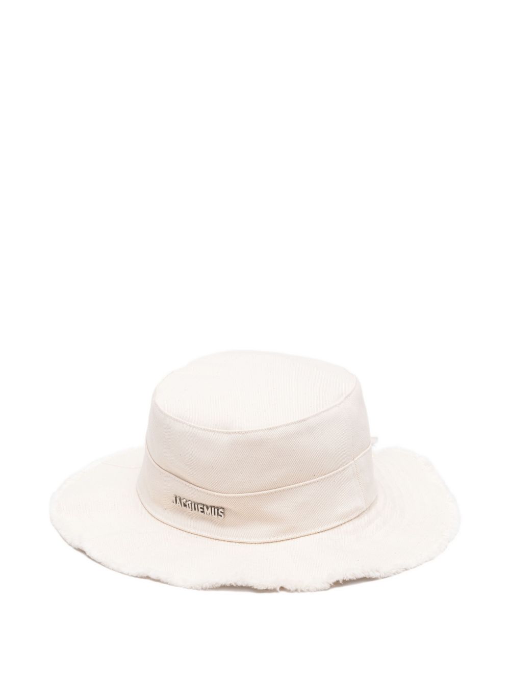 JACQUEMUS Cotton Bucket Hat White — Men’s Casual Luxe