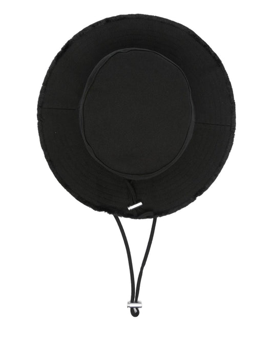 JACQUEMUS Black Cotton Bucket Hat — Men's Accessories