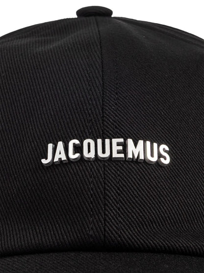 JACQUEMUS Black Cotton Baseball Cap