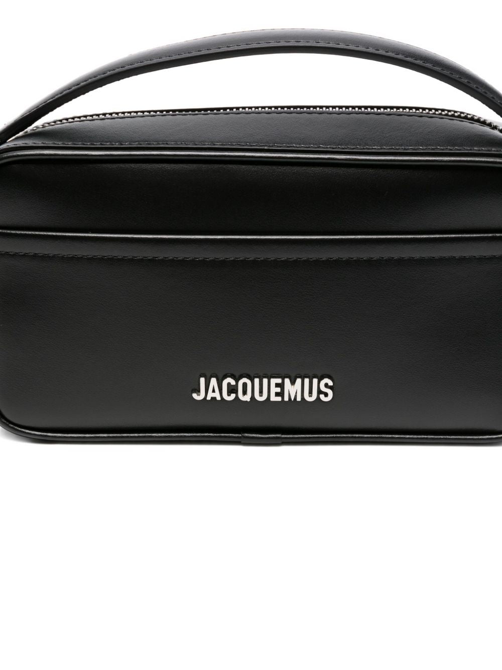 JACQUEMUS Black Leather Shoulder Bag — Le Baneto