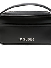 JACQUEMUS Black Leather Shoulder Bag — Le Baneto