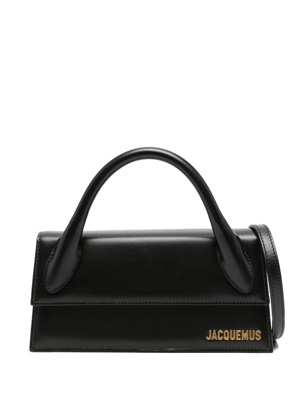 JACQUEMUS Chiquito Lungo Handbag — Black Leather, €890