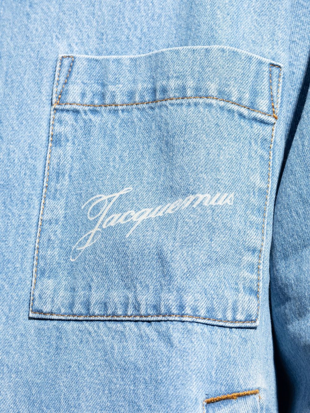 JACQUEMUS La Chemise Boulanger Denim Shirt — Men’s Blue
