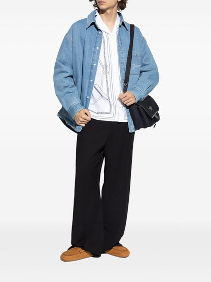 JACQUEMUS La Chemise Boulanger Denim Shirt — Men’s Blue