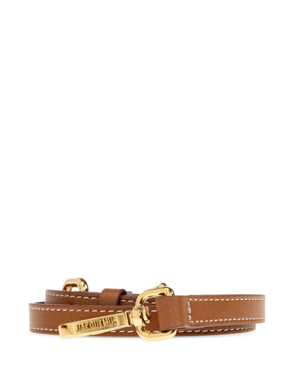 Le Grand Bambino — JACQUEMUS Leather Brown Handbag