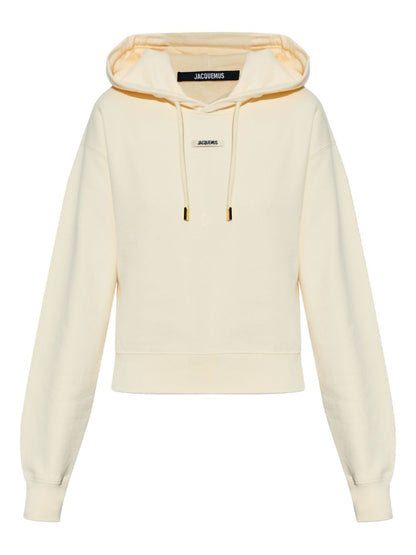 JACQUEMUS Silk & Nylon Le Hoodie — Beige Luxury Hoodie