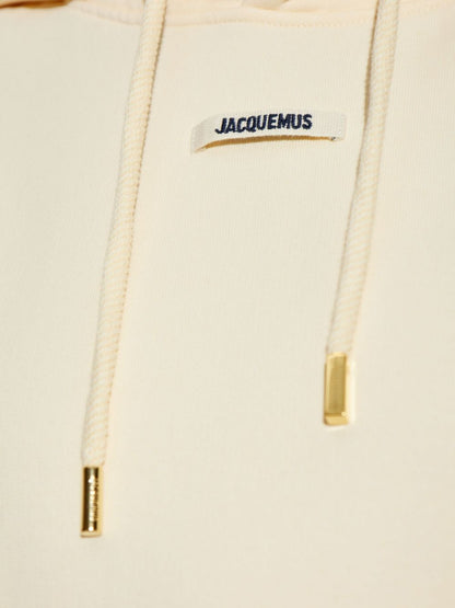 JACQUEMUS Silk & Nylon Le Hoodie — Beige Luxury Hoodie