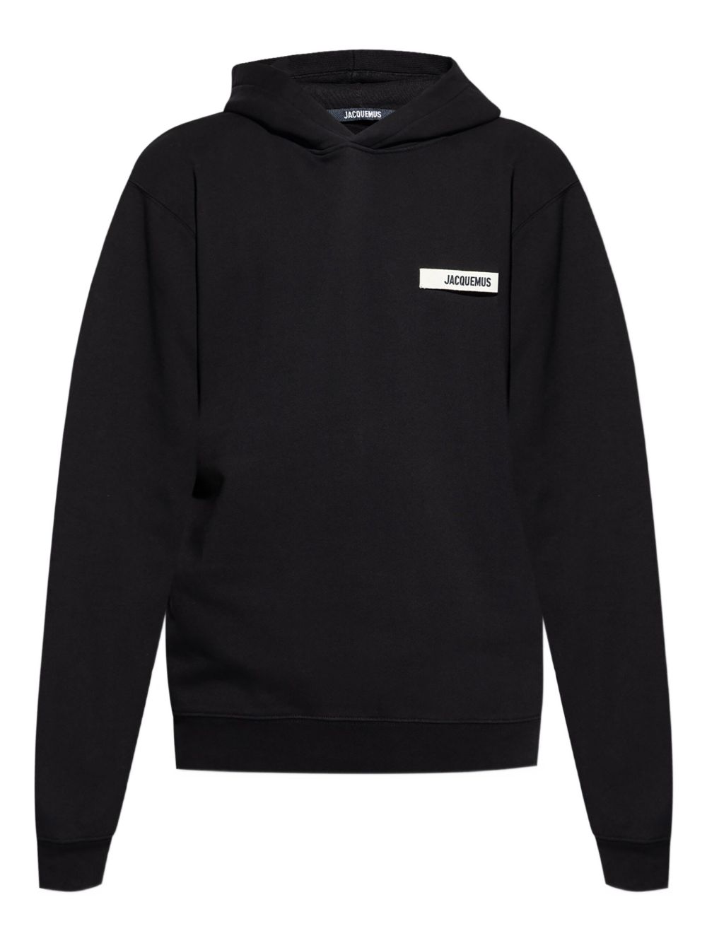 JACQUEMUS Sweaters Black — Silk & Nylon Le Hoodie