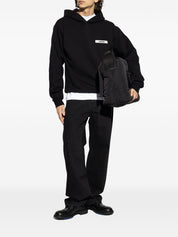 JACQUEMUS Sweaters Black — Silk & Nylon Le Hoodie