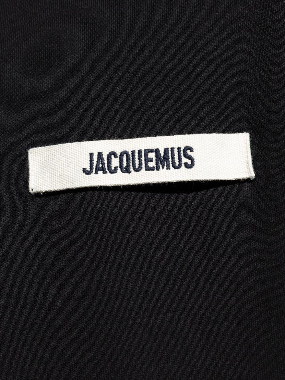 JACQUEMUS Sweaters Black — Silk & Nylon Le Hoodie