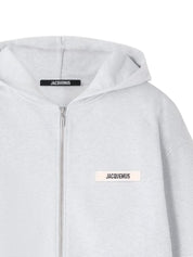 JACQUEMUS Grey Sweater — Le Hoodie Gros Grain