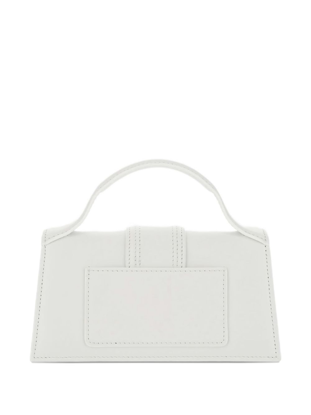 JACQUEMUS Le Grand Bambino — White Leather Handbag