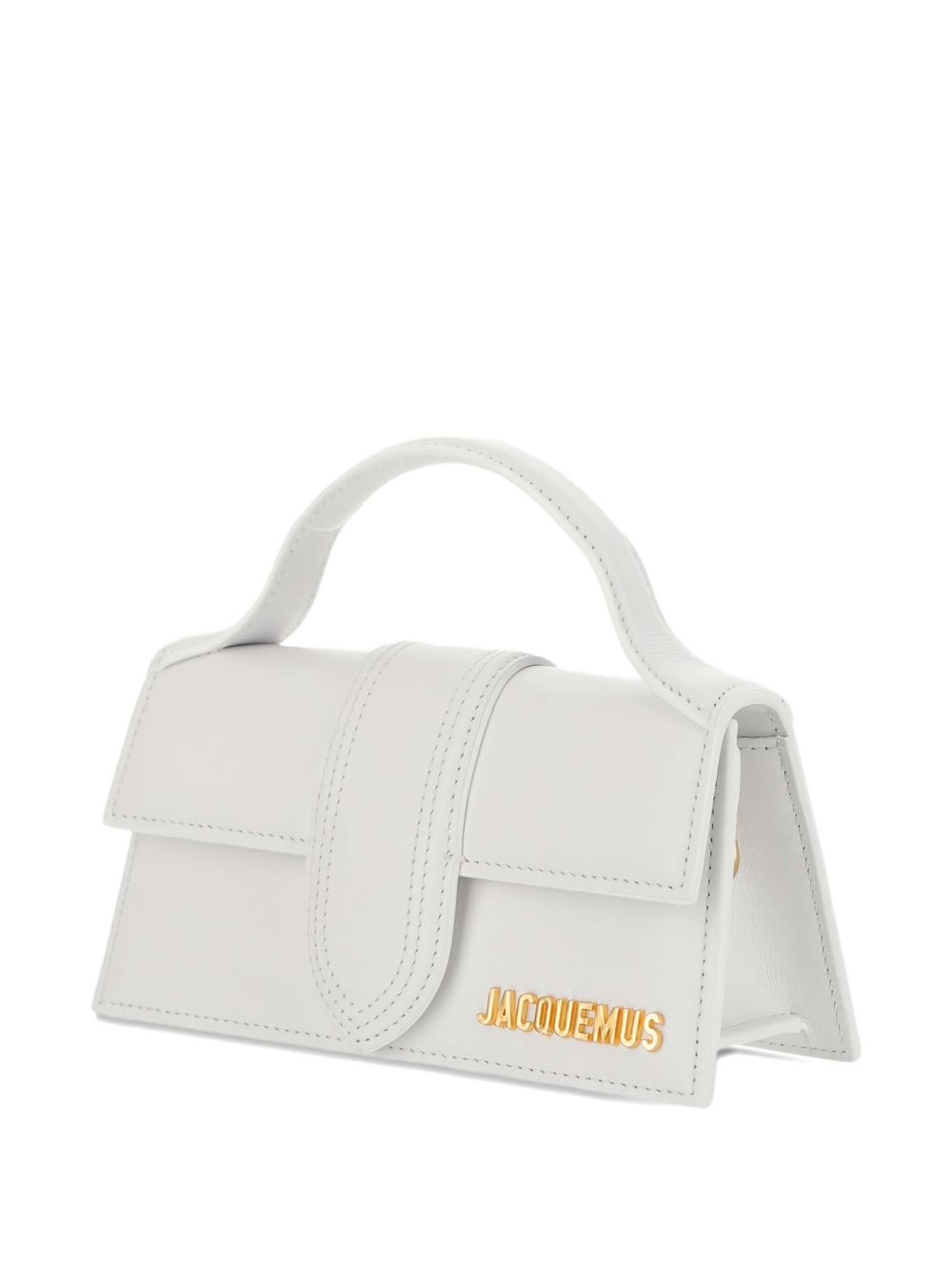 JACQUEMUS Le Grand Bambino — White Leather Handbag
