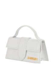 JACQUEMUS Le Grand Bambino — White Leather Handbag
