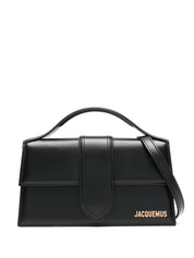 JACQUEMUS Le Grand Bambino — Black Leather Handbag