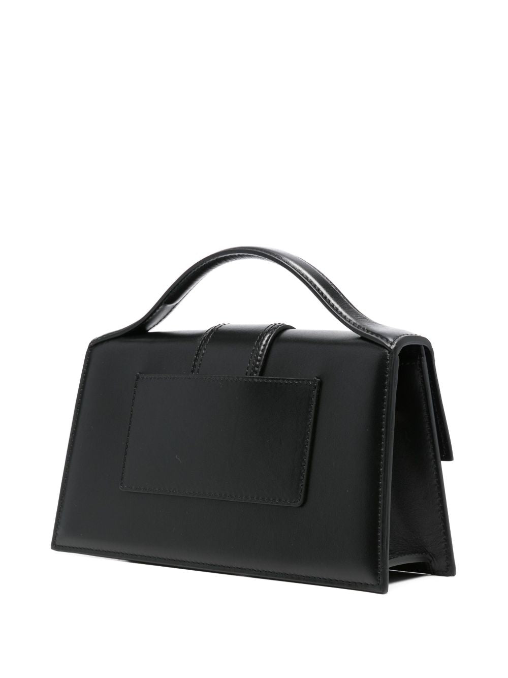 JACQUEMUS Le Grand Bambino — Black Leather Handbag