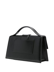 JACQUEMUS Le Grand Bambino — Black Leather Handbag