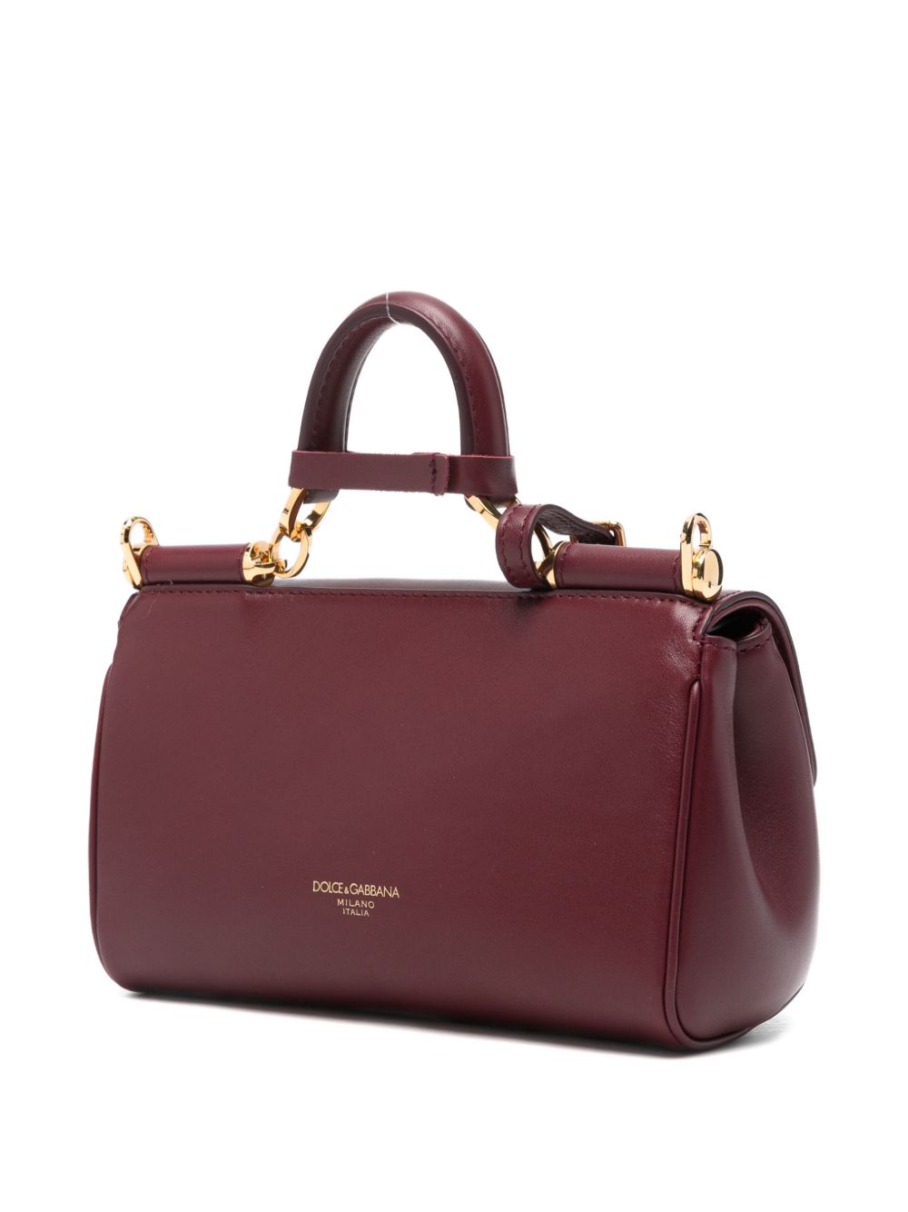 Dolce & Gabbana Brown Leather Handbag — Sicily Top‑Handle