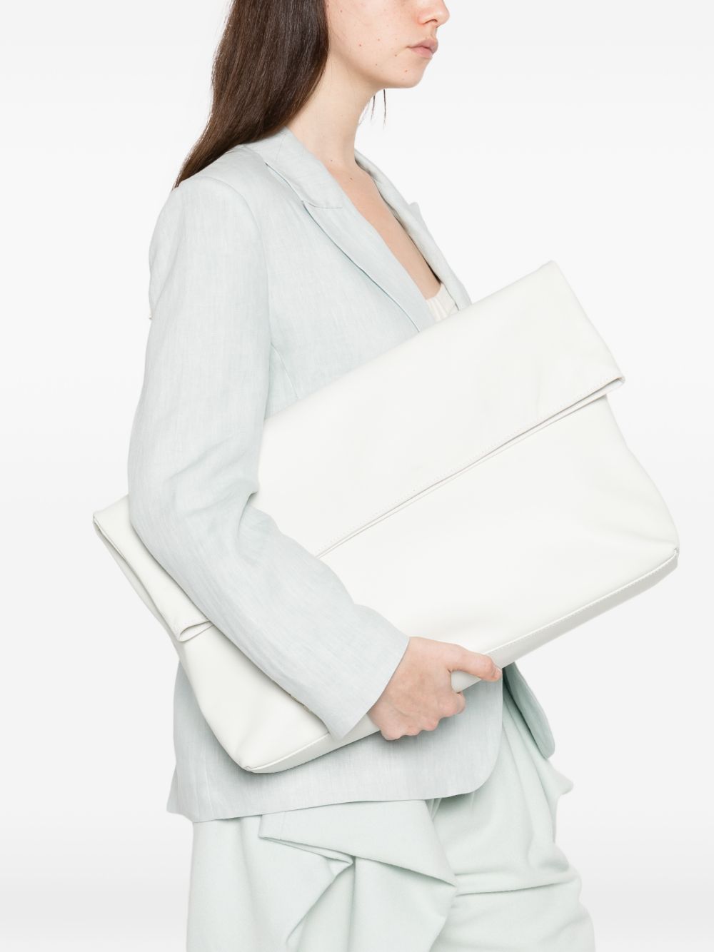 White Leather Shopper — HERSKIND Sofia Tote