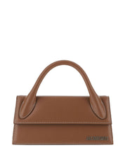 JACQUEMUS Le Chiquito Long Leather Handbag — Cuoio