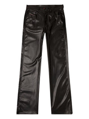 Diesel Leather Trousers — Black Elegance