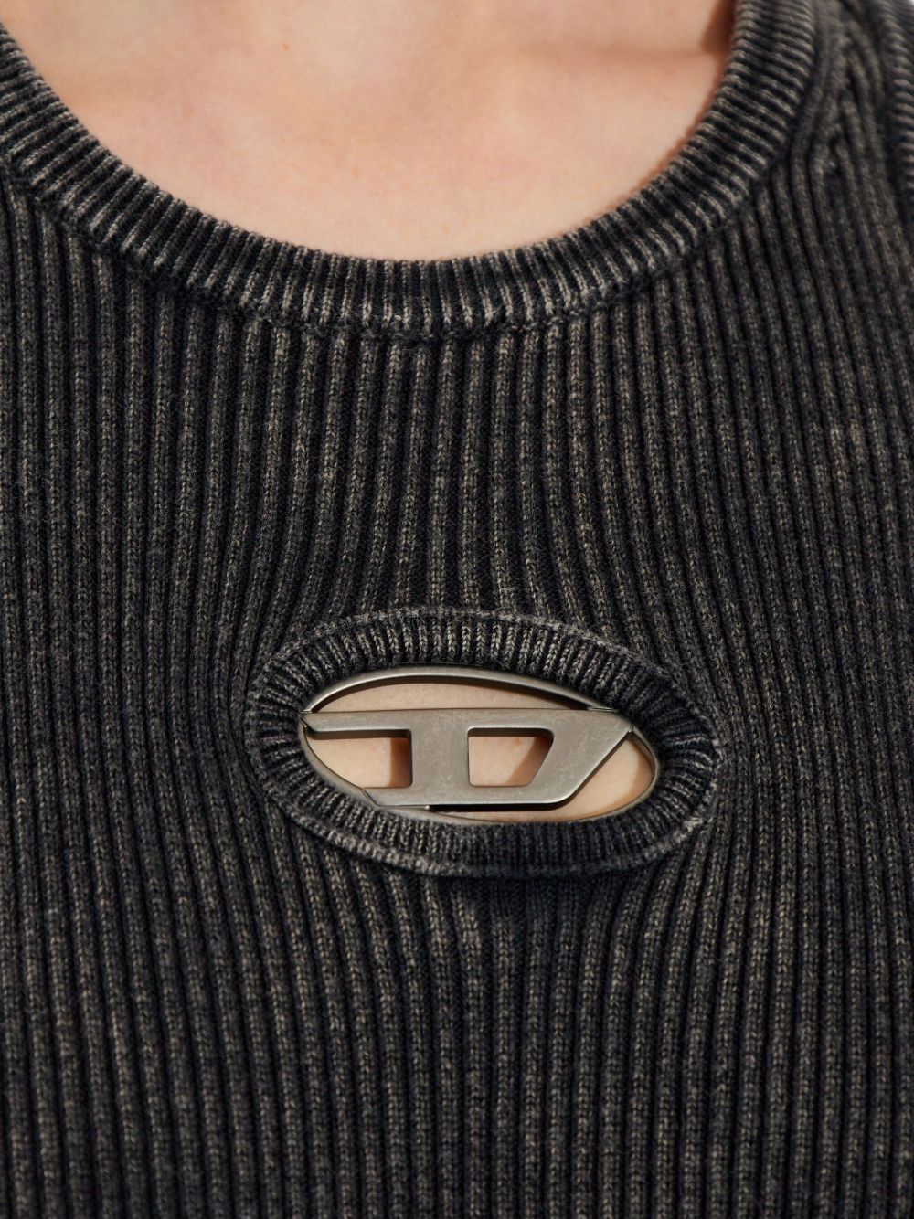 Diesel Cotton Mini Dress in Black — Women's Dress