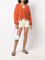 White Diesel Leather Shoulder Bag