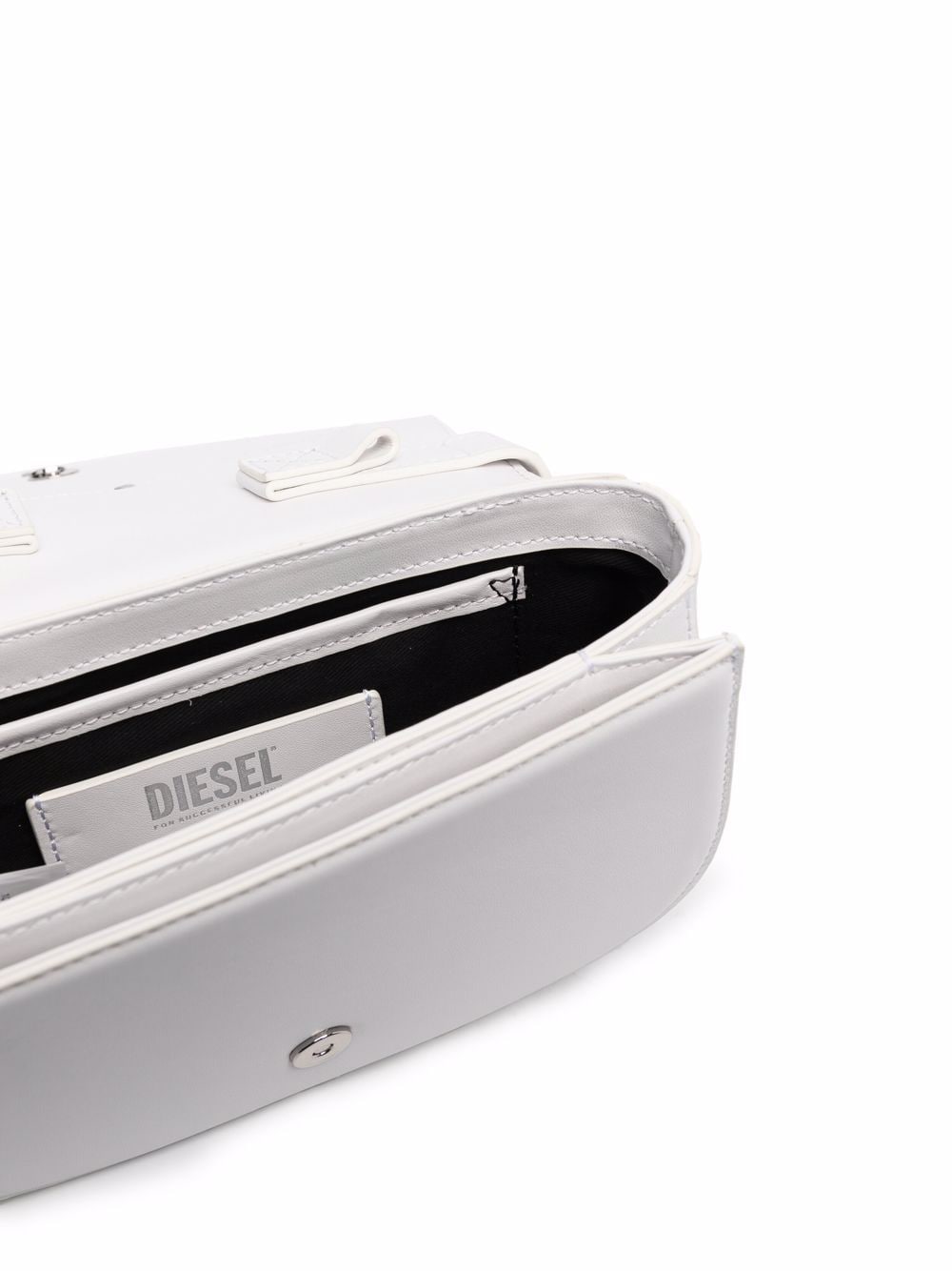 Diesel 1DR leather shoulder bag — White calfskin elegance