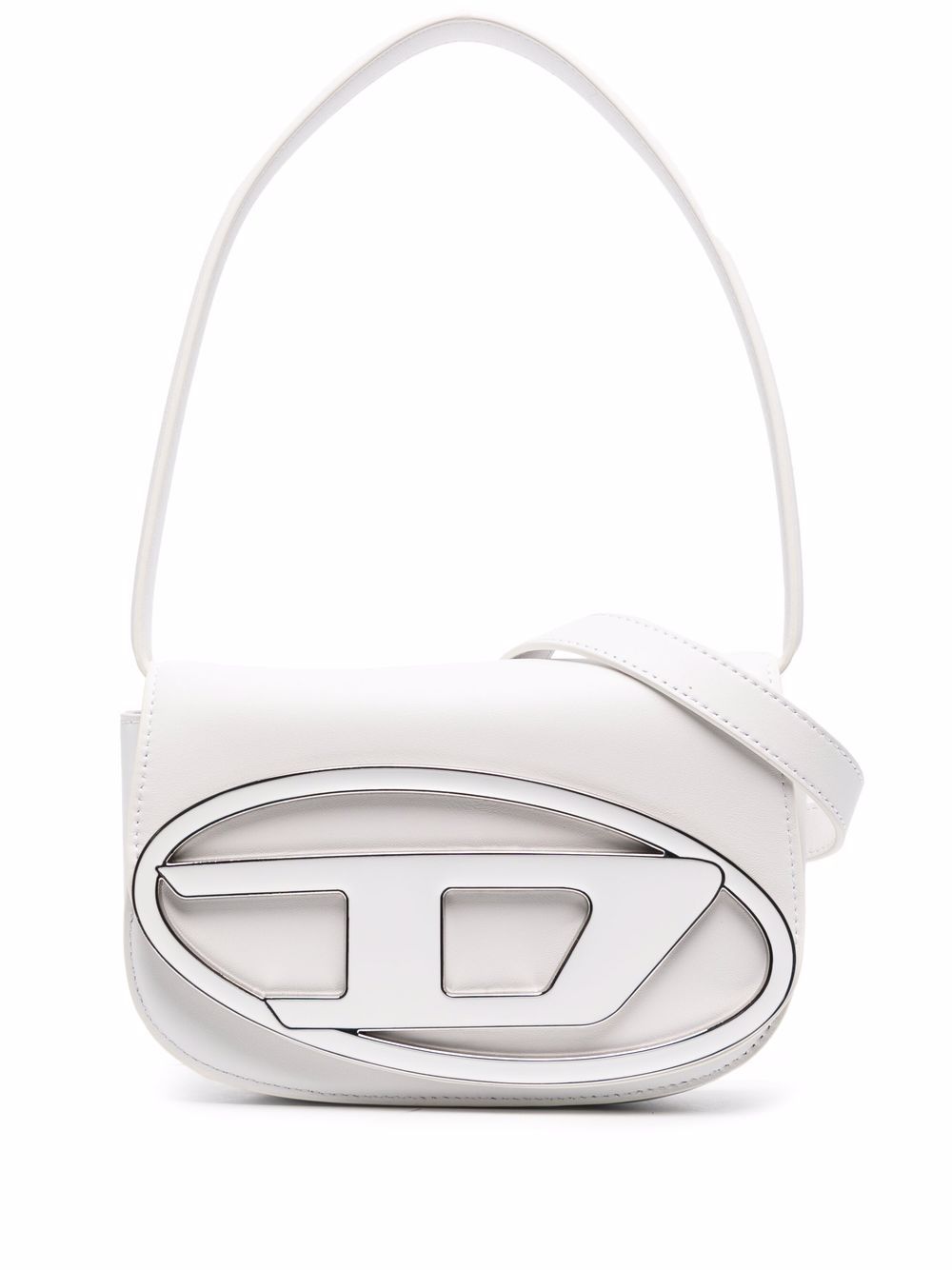 White Diesel Leather Shoulder Bag