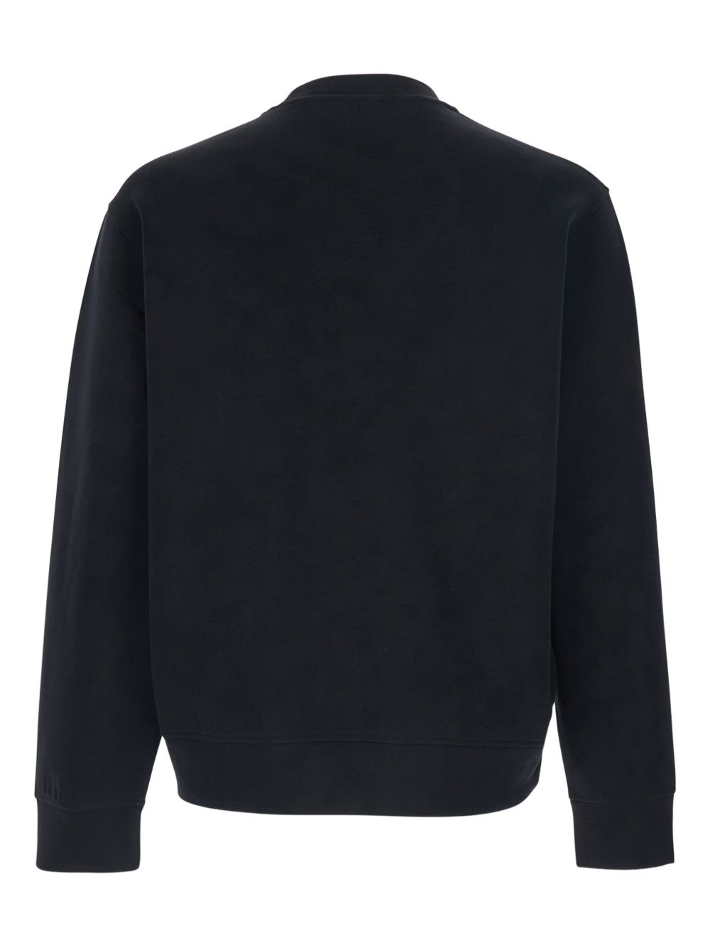Emporio Armani Sweaters Black — Cotton Crewneck for Men