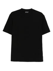 Emporio Armani Black Logo Cotton T‑Shirt